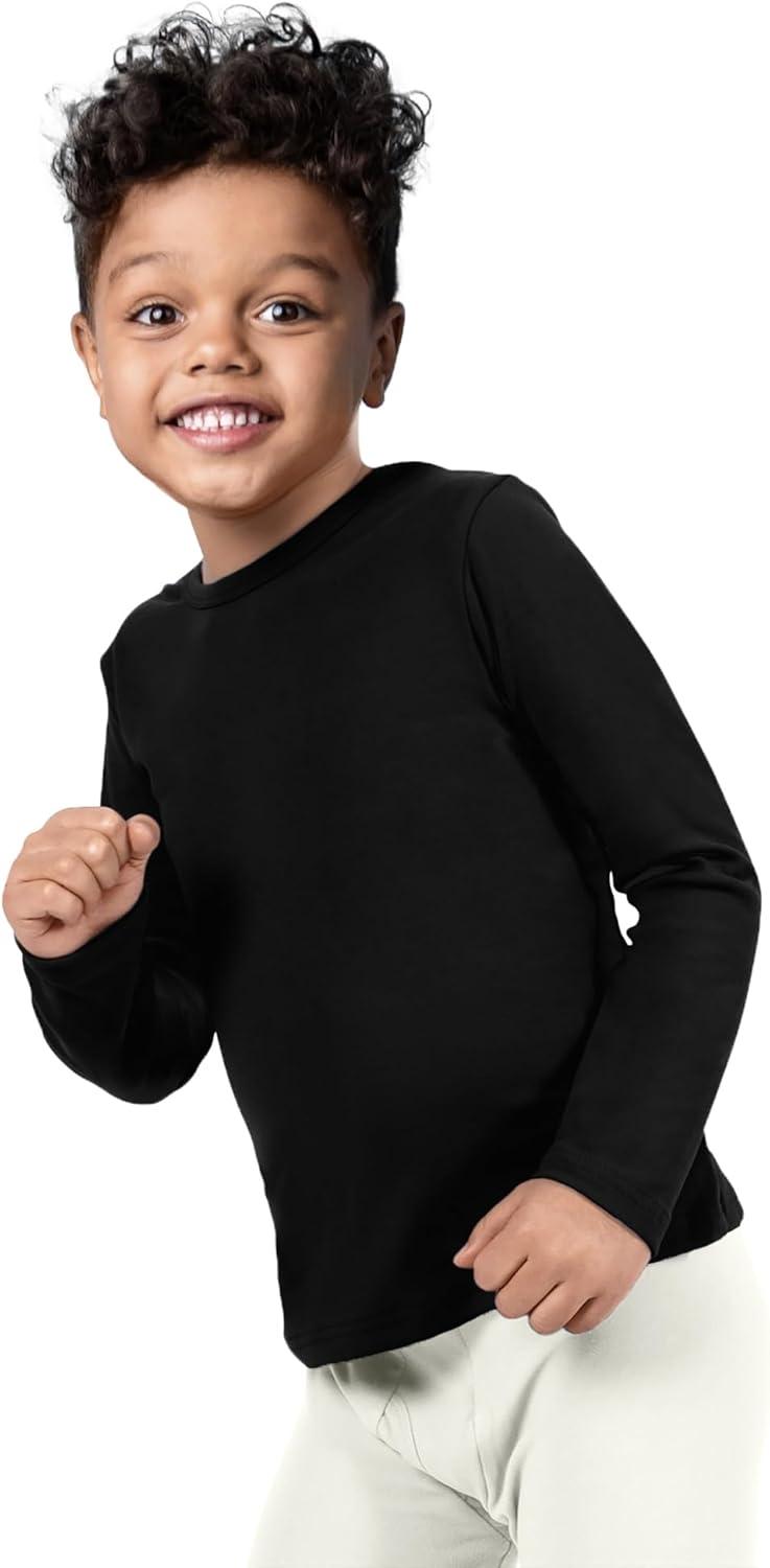 imageRocky Thermal Underwear for Kids Boys Thermals Long Johns Underwear Base Layer for Cold WeatherSkiingBlack