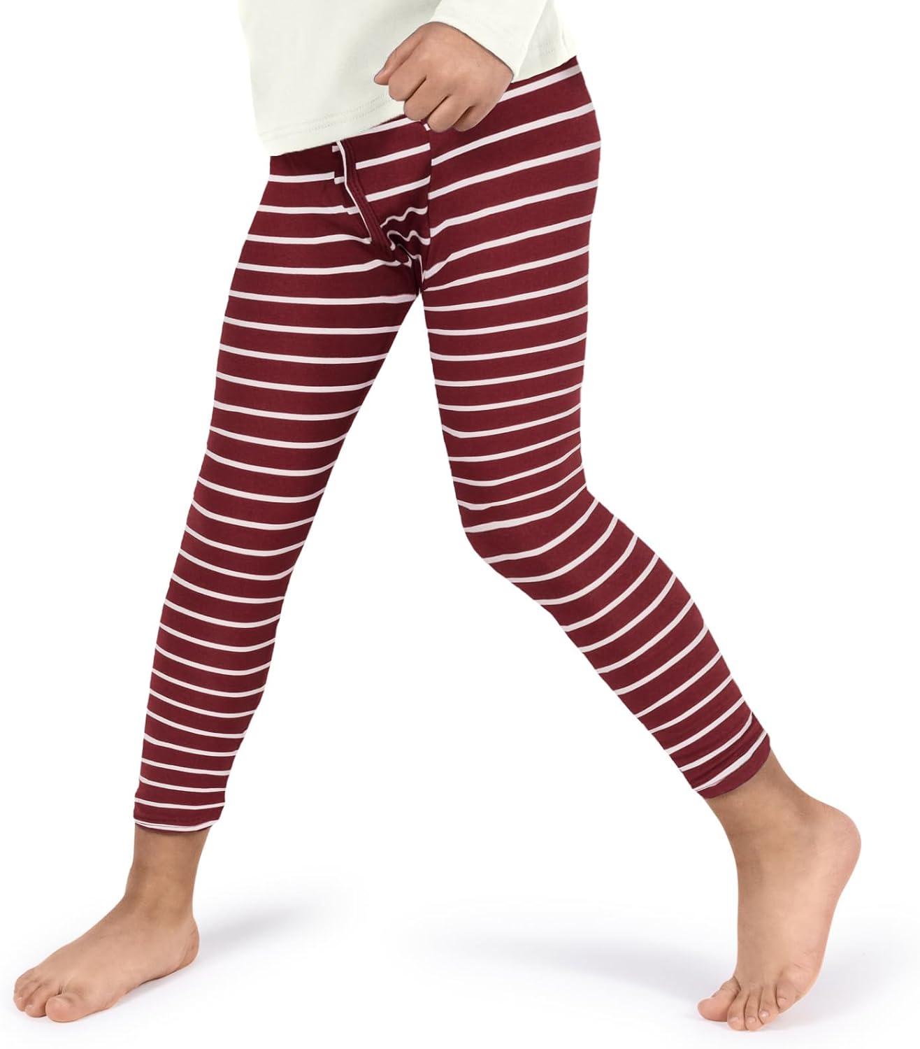 imageRocky Thermal Underwear for Kids Boys Thermals Long Johns Underwear Base Layer for Cold WeatherSkiingBurgundy Striped